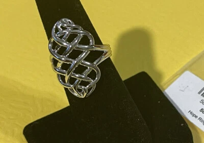 LINKS OF LONDON Ladies Essentials Woven Sterling Steel 925 Ring Size 7 - Image 1 of 4