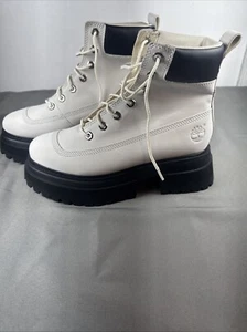 Timberland Sky Women’s 6 in. Boots Size 8 White Platform - Picture 1 of 6