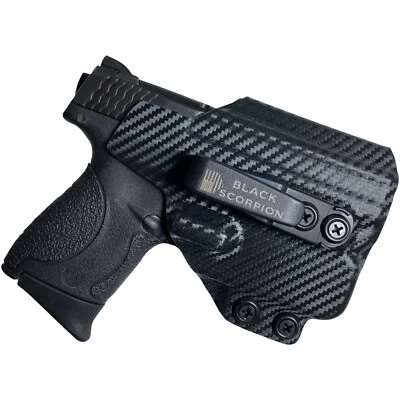 BLACK SCORPION OUTDOOR GEAR IWB Belt Wing Tuckable Holster fits Smith & Wesson M&P Shield Plus w/ TLR-6