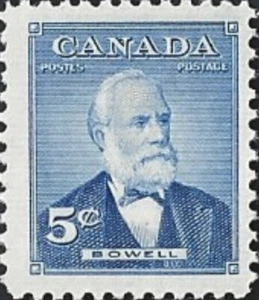 🍁Canada  #350     "SIR MACKENZIE B0WELL"     Brand New    1954   Original Gum - Picture 1 of 2
