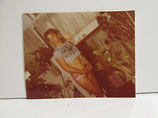 1980S VINTAGE FOUND PHOTOGRAPH COLOR ART OLD PHOTO SEXY WIFE MOM WOMAN SEDUCING