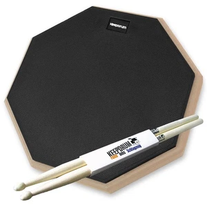 keepdrum DP-BK12 pad per esercizi nero 12 pollici con bacchette keepdrum - Foto 1 di 9