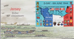 JERSEY 2004 D-Day 6th June/60th Ann Allied Landings £2 Sheet SG MS1150 FDC WWII - Picture 1 of 1