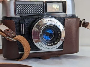 Vintage Voigtlander Vito Automatic 35mm Camera 50mm f/2.8 Lens + Case GREAT COND - Picture 1 of 12