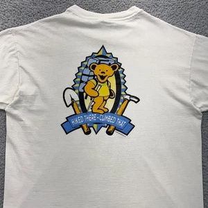 Vintage Kelty Grateful Dead Band T-Shirt Mens XL White THRASHED Outdoors 90s VTG - Picture 1 of 18