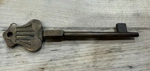 Antiker Messing Klavierschloss Schlüssel 4 1/2 cm lang Musik - Bild 1 von 3