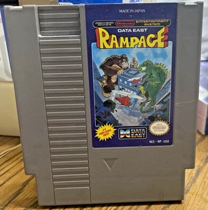 Videogioco Originale Nintendo NES Data East RAMPAGE NES-RP-USA 1985 Giappone TESTATO! - Foto 1 di 13