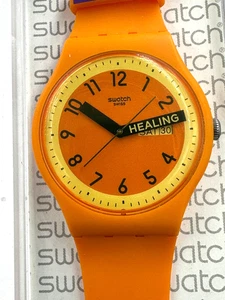 Orologio Swatch PROUDLY ORANGE SO29O700 Unisex 41mm Nuovo Condizione Batteria Nuova - Foto 1 di 9