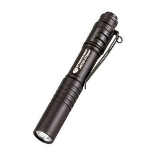 STREAMLIGHT 66318 BLACK MICROSTREAM LED FLASHLIGHT NEW 45 LUMENS - Image 1 of 3
