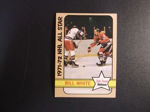 1972-73 Topps Hockey Bill White Card # 128 - Bild 1 von 2
