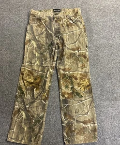 Realtree Camo Men's 34x32  Double Knee Cotton Camouflage Pants Outdoor Hunting - Picture 1 of 7