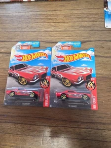 HOT WHEELS ’70 CHEVROLET CAMARO RED WITH FLAMES HW FLAMES 2er Set - Bild 1 von 3