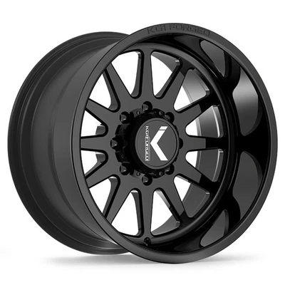 24x11 KG1 Forged KT005 Clockwork Gloss Black Wheel 6x5.5 (-19mm) - Image 1 of 4