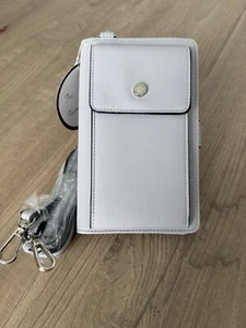 STEVE MADDEN Crossbody Wallet Purse- Light Gray- Phone Holder- CCs- ID Window - Picture 1 of 5