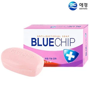 Barra de jabón antibacteriana azul chip 100 g (3,52 oz) 5ea - cuidado de la humedad (rosa) - Imagen 1 de 5