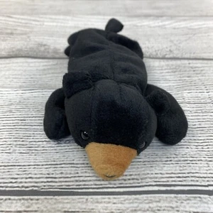BLACKIE Schwarzbär 1997 nicht mehr produziert TY Original Beanie Babys Tier Spielzeug kein Hängeetikett - Bild 1 von 8