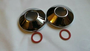 2 x Gewinderosette für Wandbefestigung   Armatur  Rosette / Dusche Bad - Bild 1 von 1