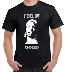 Camiseta para hombre Nina Simone Feelin' Good - Jazz Soul Blues Legend - Imagen 1 de 1