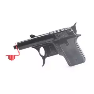 Black Spud Gun 2 In 1 Shoots Potato Pellets Water Plastic Caps Die-Cast Metal - Picture 1 of 2