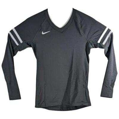 Camisa ajustada de voleibol de manga larga para mujer talla pequeña Nike Crossfit gris Foto 1 de 4