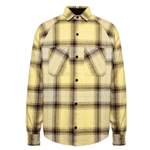 NEW Represent Raglan Sleeve Yellow Flannel Shirt - M - Picture 1 of 1