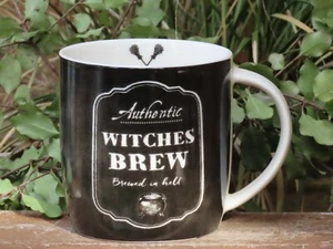 Witches Brew Black/White New Bone China Mug ~ Coffee Tea Mug With Gift Box - Bild 1 von 12