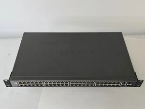 Netgear ProSAFE GS752TX S3300-52X 48P Gigabit 2 T/SFP 10G Network Switch w/ears - Picture 1 of 2
