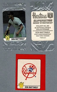 1987 Azafata Canadá Yankees' Don Mattingly en violonchelo, con póster recorte de espacio - Imagen 1 de 4