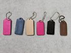 6 Vintage COACH Color Variety Leather Replacement Bag Hang Tag Sealed Edges