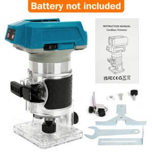 Brushless Wood Trimmer Router Cordless Compact For Makita 18V Battery No Battery - Picture 1 of 14