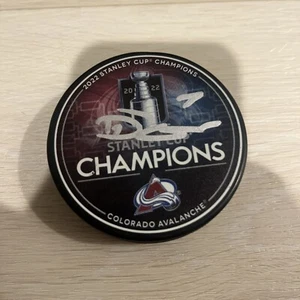 Devon Toews Signed 2022 Stanley Cup Champs Colorado Avalanche AVS Hockey Puck - Picture 1 of 1