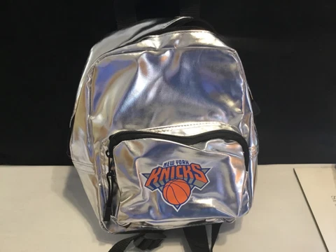 NBA New York Knicks Silver Youth Backpack Book Bag -  NEW (UU8) Cover