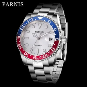 40mm Parnis Sapphire Glass Miyota Automatic Movement Men's Watch Rotating Bezel - Imagen 1 de 25
