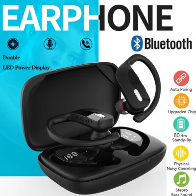 Auriculares Bluetooth con gancho para oreja 5.0 TWS Auriculares inalámbricos Auriculares Estéreo Foto 1 de 4