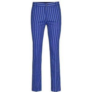 NEW MENS RETRO 60S MOD STRIPED SLIM LEG TAILORED TROUSERS PANTS Slim Fit MC1015 - Picture 1 of 4