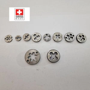 LOTTO MULTIDIMENSIONALE FUSTELLA MANUALE METRICA SVIZZERA Set di fustelle a mano ingegnerizzate precise N11 - Foto 1 di 11