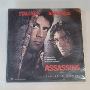 Assassins Laserdisc Sylvester Stallone Antonio Banderas Julianna Moore 2 Disc LD - Picture 1 of 9