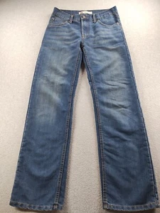 Levi's 505 Boy's Jeans Dark Blue Size 16 Reg 28x28 Straight Leg Low 31" Denim - Picture 1 of 10