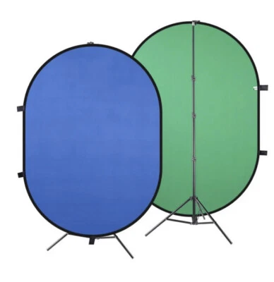 7.3 x 5Ft Dual Side Photo Backdrop With Collapsible Tripod Stand & Storage Bag - Image 1 of 4