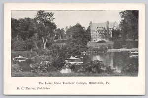 Postcard the Lake at the State Teachers College in Millersville, PA. - Picture 1 of 2