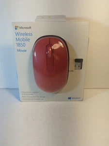 Mouse Microsoft Wireless Mobile 1850 (rojo) - Imagen 1 de 3