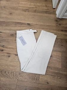 Jennifer Lopez White Straight Leg Pants Size 0 - Picture 1 of 3