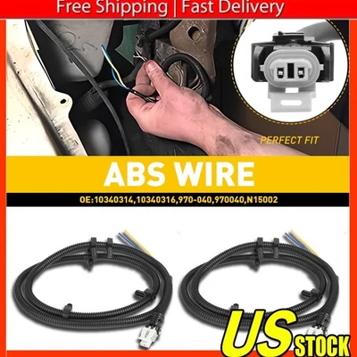 2X Arnés de velocidad de cable con sensor ABS para rueda Impala Chevrolet Monte Carlo Uplander Foto 1 de 4