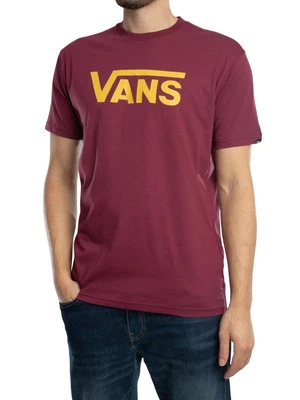 Vans de los hombres Camiseta gráfica con logotipo clásico, rojo - Imagen 1 de 4