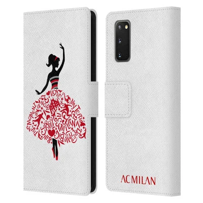 OFFICIAL AC MILAN CHILDREN LEATHER BOOK WALLET CASE COVER FOR SAMSUNG PHONES 1 - Image 1 of 4