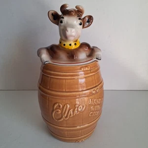 Vintage Elsie The Cow Pottery Guild of America Borden Pottery Cookie Jar  - Picture 1 of 20