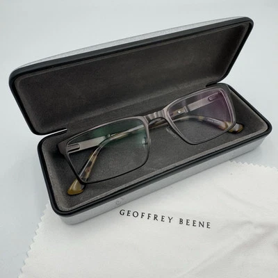 Gafas rectangulares marrones Geoffrey Beene para hombre G444 53 17 145 *solo marcos* Foto 1 de 4