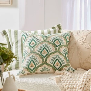 Octavia Embroidered Cushion - Picture 1 of 10