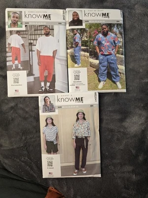 3 Mens Plus-Size Sewing PATTERNS Mens Size 44-52 Pants - Image 1 of 4