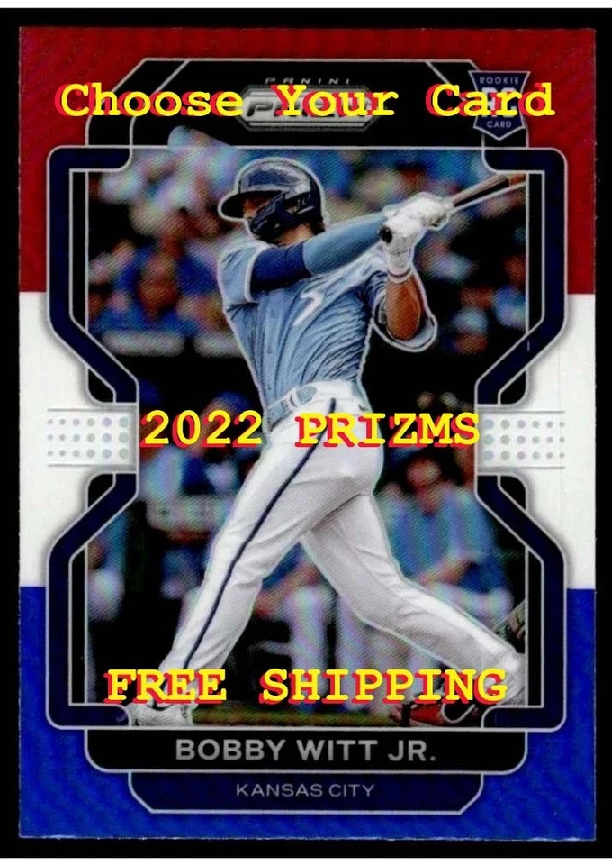 Béisbol Panini Prizm 2022 rojo blanco azul Prizm 1-270 tú eliges completa tu conjunto Foto 1 de 1